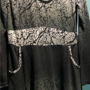 Elegant Black and Gray Women's Dress